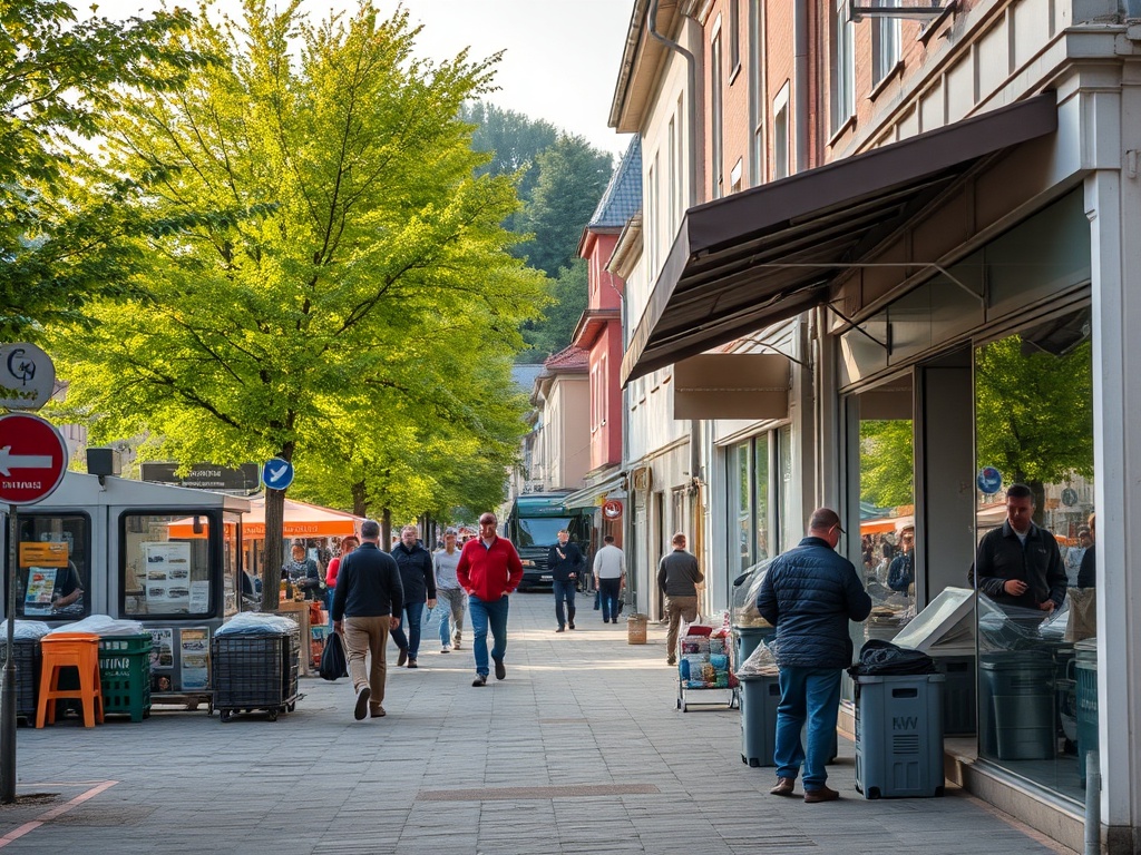 Mapa Lipna z ikonami wskazującymi na projekty finansowane z Funduszy Europejskich
